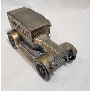 Banthrico 1917 Packard Car Coin Bank Diecast Coppertone 5.5x3.5" Collectible